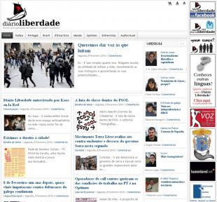 Primeira edici&oacute;n do 'Di&aacute;rio Liberdade', este martes