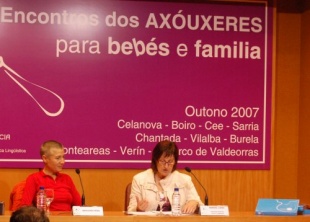 Mercedes Pe&oacute;n e Marisol L&oacute;pez na presentaci&oacute;n