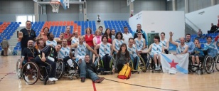 A irmandi&ntilde;a do baloncesto en cadeira de rodas, no Campionato Estatal por Autonom&iacute;a (a s&uacute;a estrea)