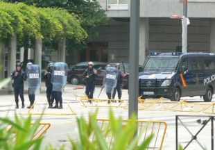 Houbo unha vintena de feridos a primeira semana de mobilizaci&oacute;ns / Imaxe: Z&eacute;lia Garcia
