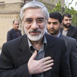 O candidato reformista iran&iacute;, Mir Hossein Mousavi