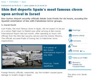 Informaci&oacute;n publicada esta quinta feira en 'Haaretz', que pode ser consultada ao p&eacute; da informaci&oacute;n (clique para ampliar)
