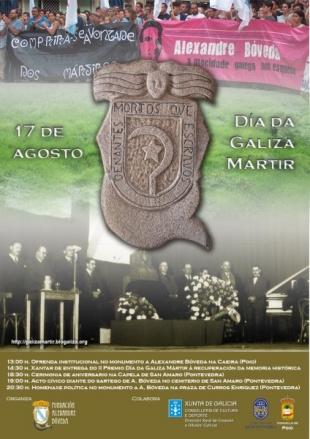Cartel do D&iacute;a da Galiza M&aacute;rtir