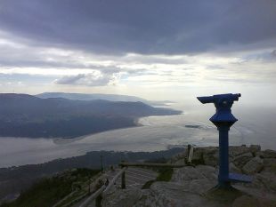 Unha imaxe do Mi&ntilde;o, entre Galiza e Portugal, ollado dende Santa Tegra / Flickr: thesoundtrackofmylife