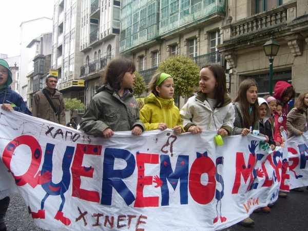 A manifestaci&oacute;n, de cami&ntilde;o