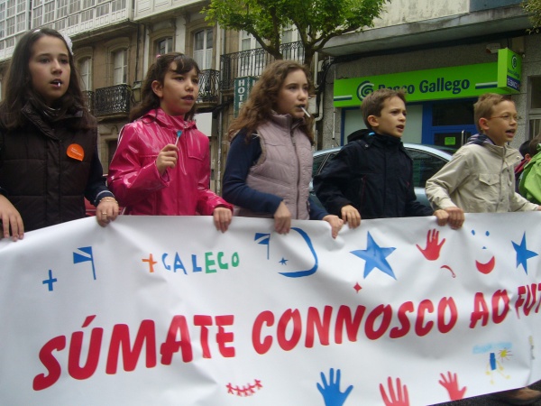 A manifestaci&oacute;n, de cami&ntilde;o