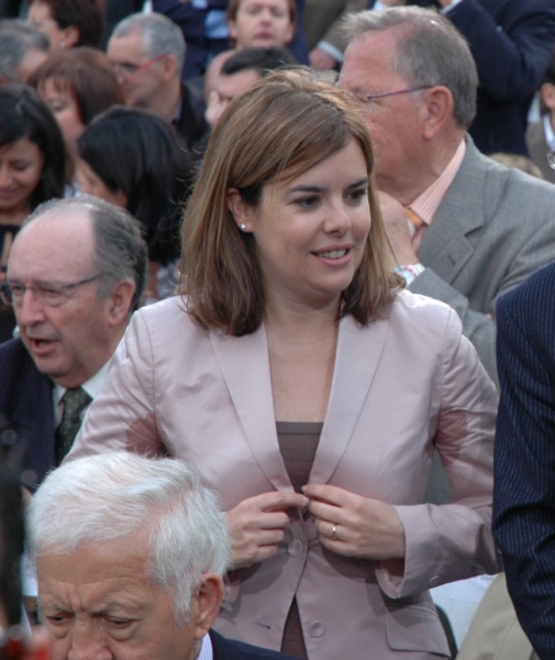 A secretaria xeral do PP, Soraya Saez de Santamar&iacute;a, tam&eacute;n estivo presente no acto