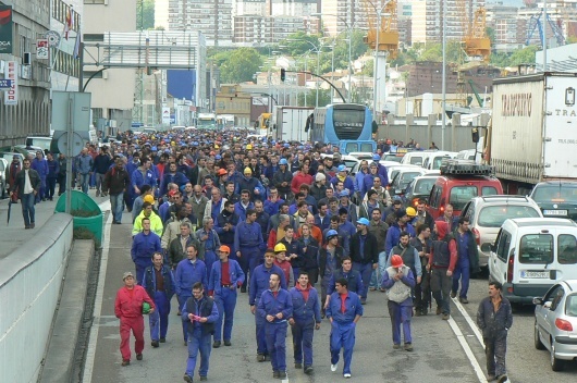 Mobilizaci&oacute;n do sector do metal
