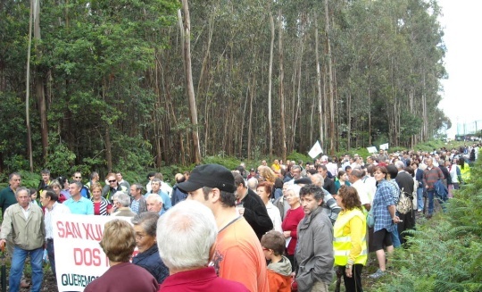 Marcha en Salcedo (28 de xu&ntilde;o de 2009)