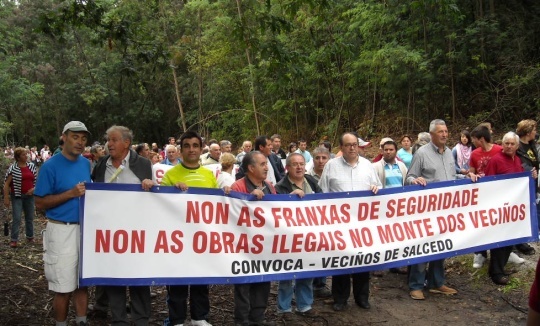 Marcha en Salcedo (28 de xu&ntilde;o de 2009)