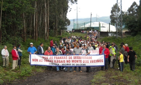 Marcha en Salcedo (28 de xu&ntilde;o de 2009)